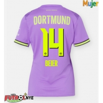 Camiseta Borussia Dortmund Maximilian Beier #14 Tercera Equipación para mujer 2026-27 manga corta